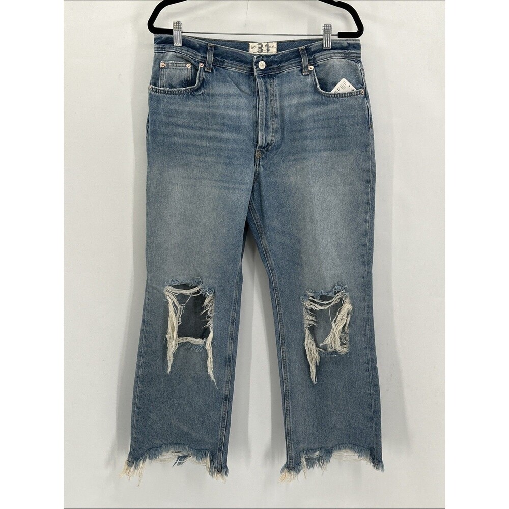We The Free Maggie Straight Jean in Light Stone Size 31 NWT